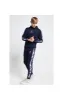 Illusive London Panelled Overhead Hoodie - Navy & Neon Pink Camo sold by Siksilk