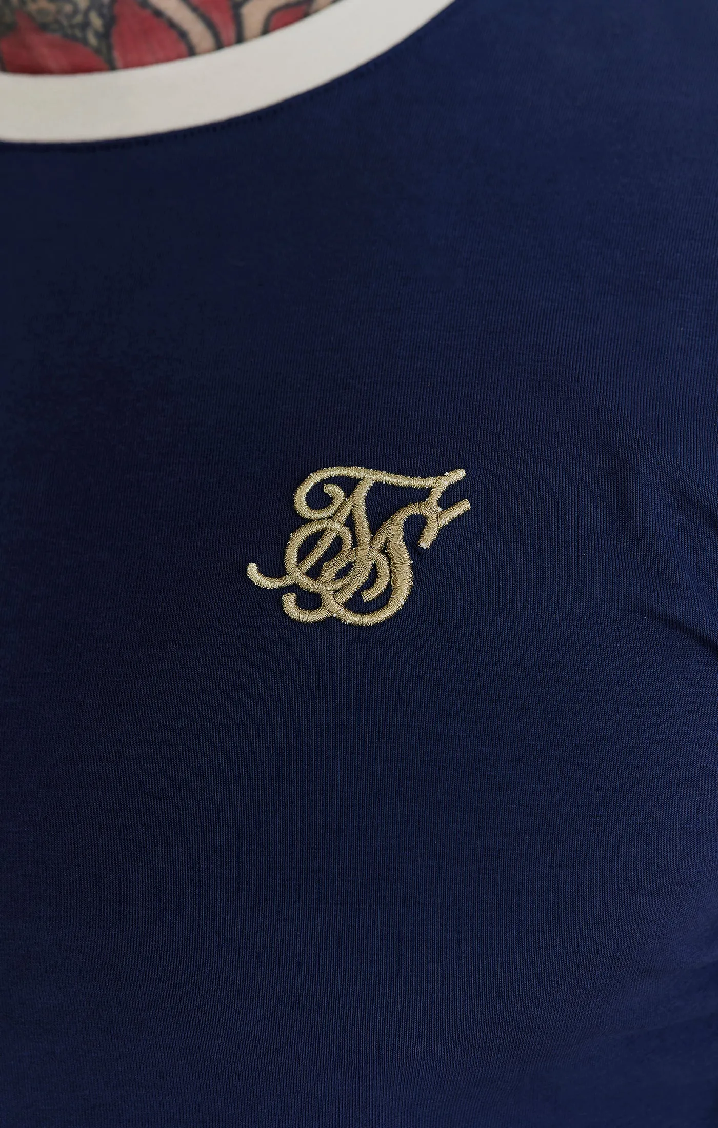 Navy Ringer T-Shirt sold by Siksilk product image thumbnail 3