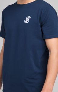 Boys Illusive Navy Essentials Short Sleeve T-Shirt sold by Siksilk