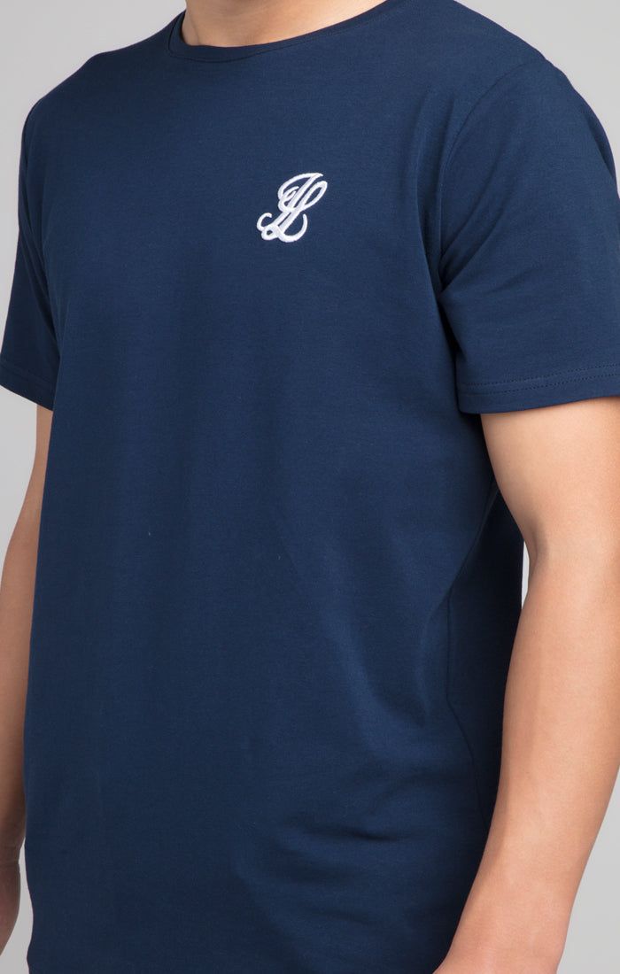 Boys Illusive Navy Essentials Short Sleeve T-Shirt sold by Siksilk product image thumbnail 5