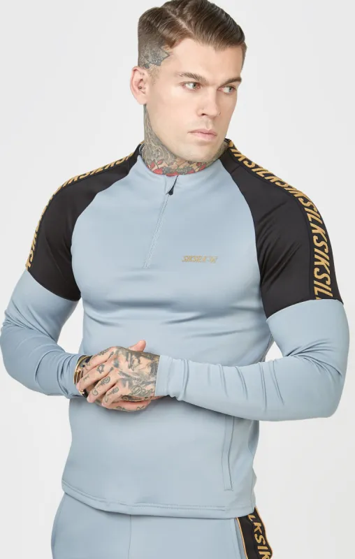 Grey Sports Quarter Zip Training Jacket sold by Siksilk