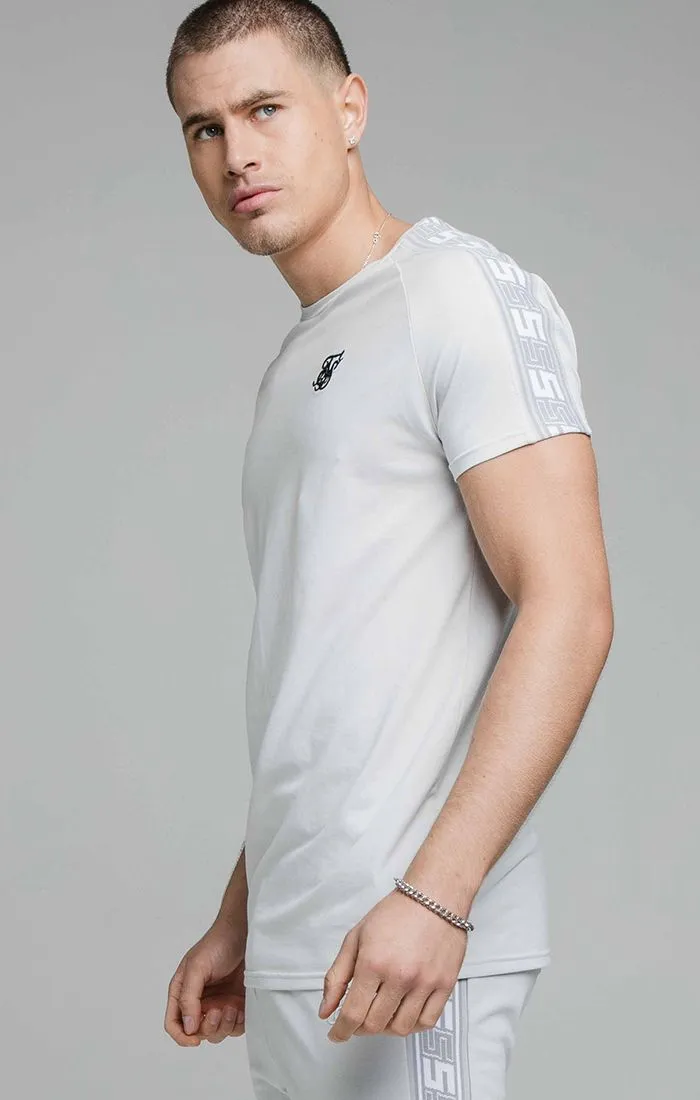 Grey Raglan Muscle Fit T-Shirt sold by Siksilk