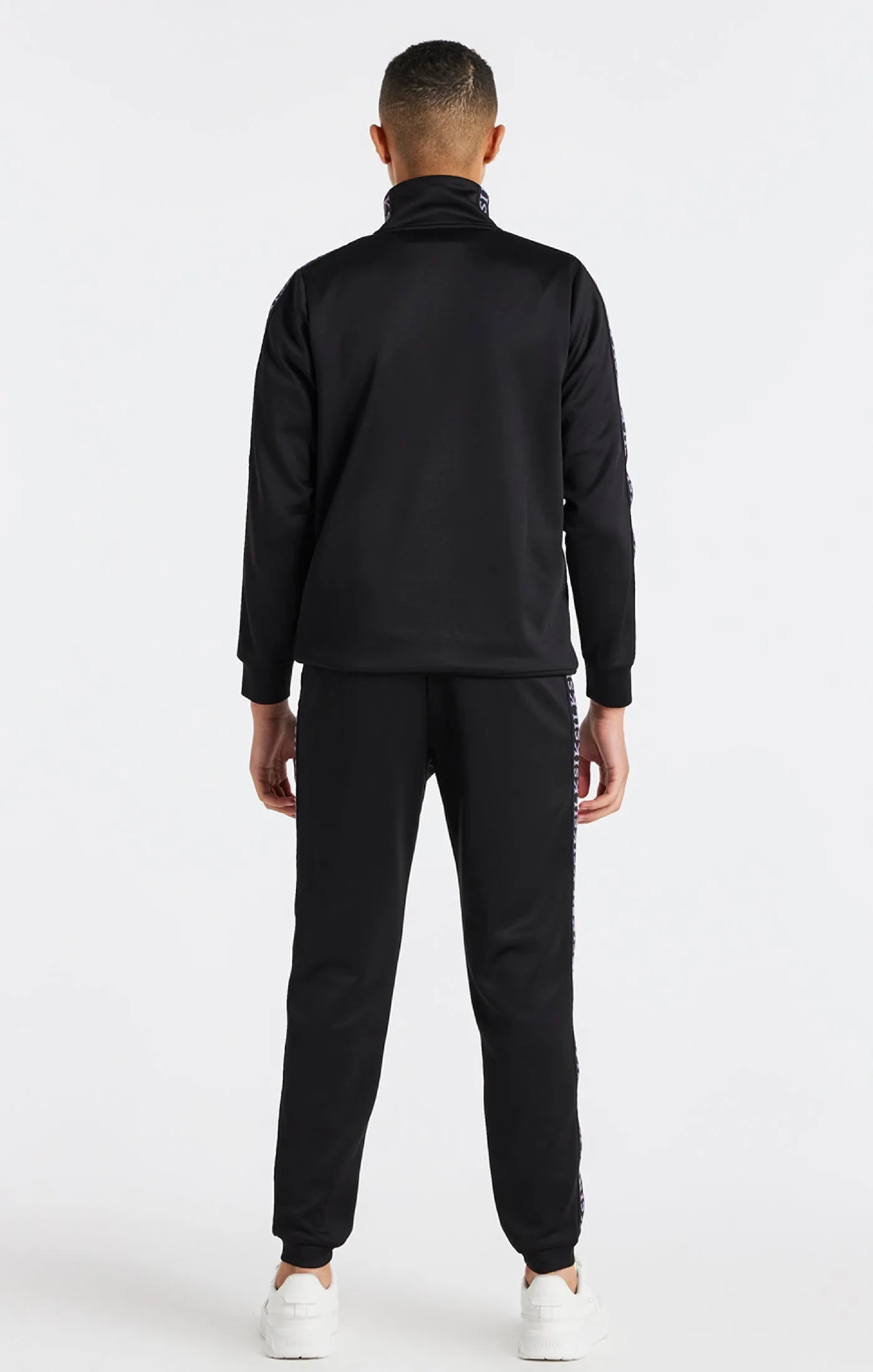 Boys Black Taped 1/4 Zip Funnel Neck sold by Siksilk product image thumbnail 5