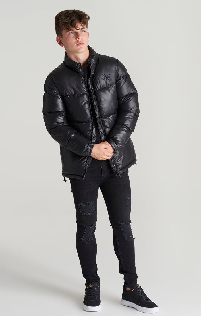 Boys Black Bubble Jacket sold by Siksilk product image thumbnail 5