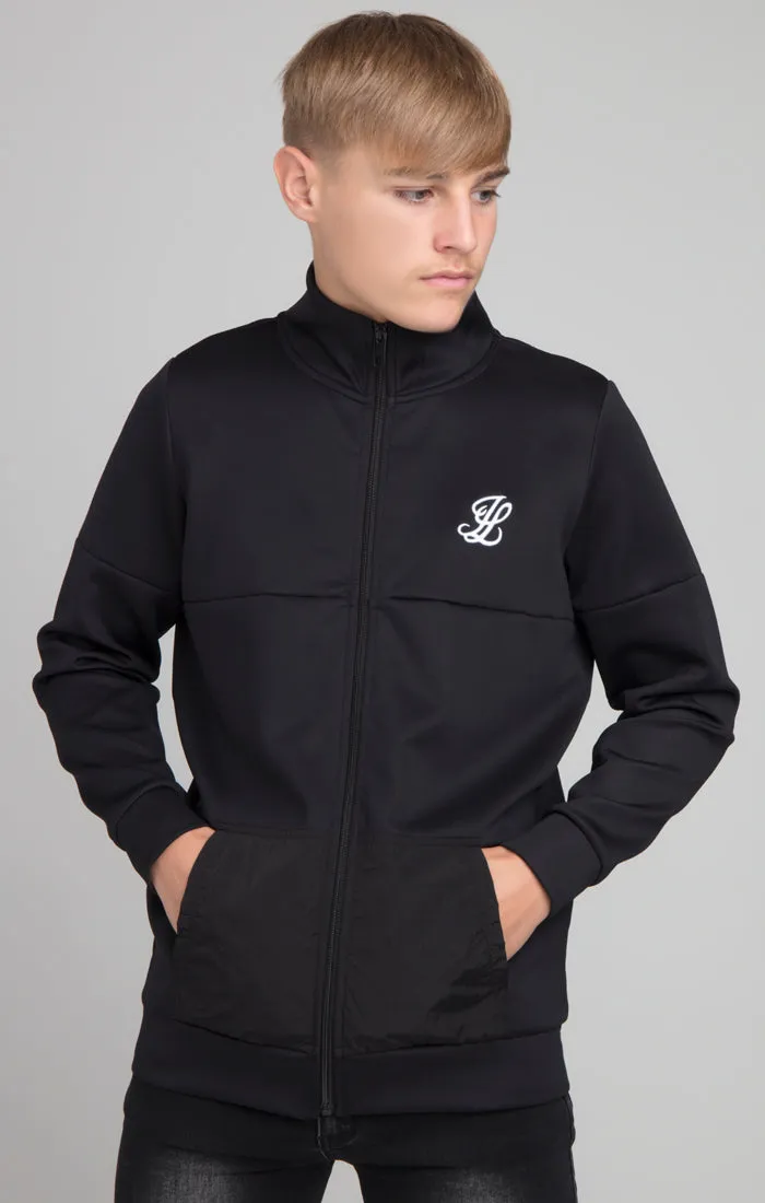 Boys Illusive Black Zip Thru sold by Siksilk