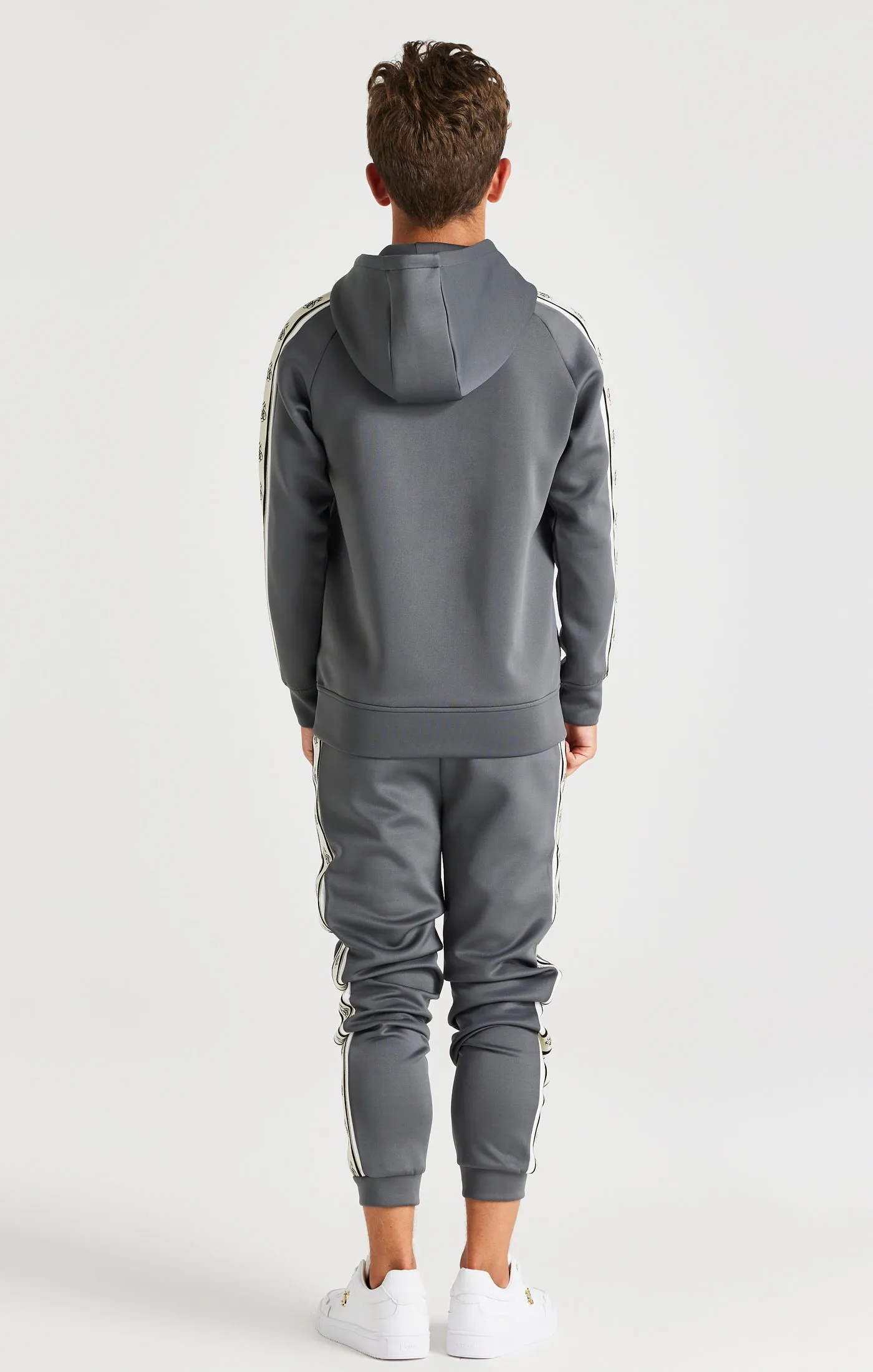 SikSilk Cali Tape Overhead Hoodie - Grey sold by Siksilk product image thumbnail 5