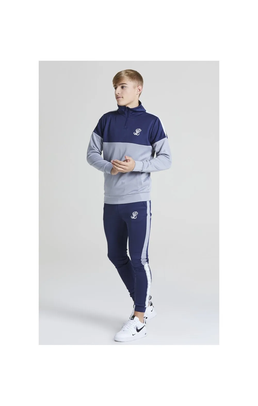 Illusive London Taped Joggers - Navy & Grey sold by Siksilk product image thumbnail 5