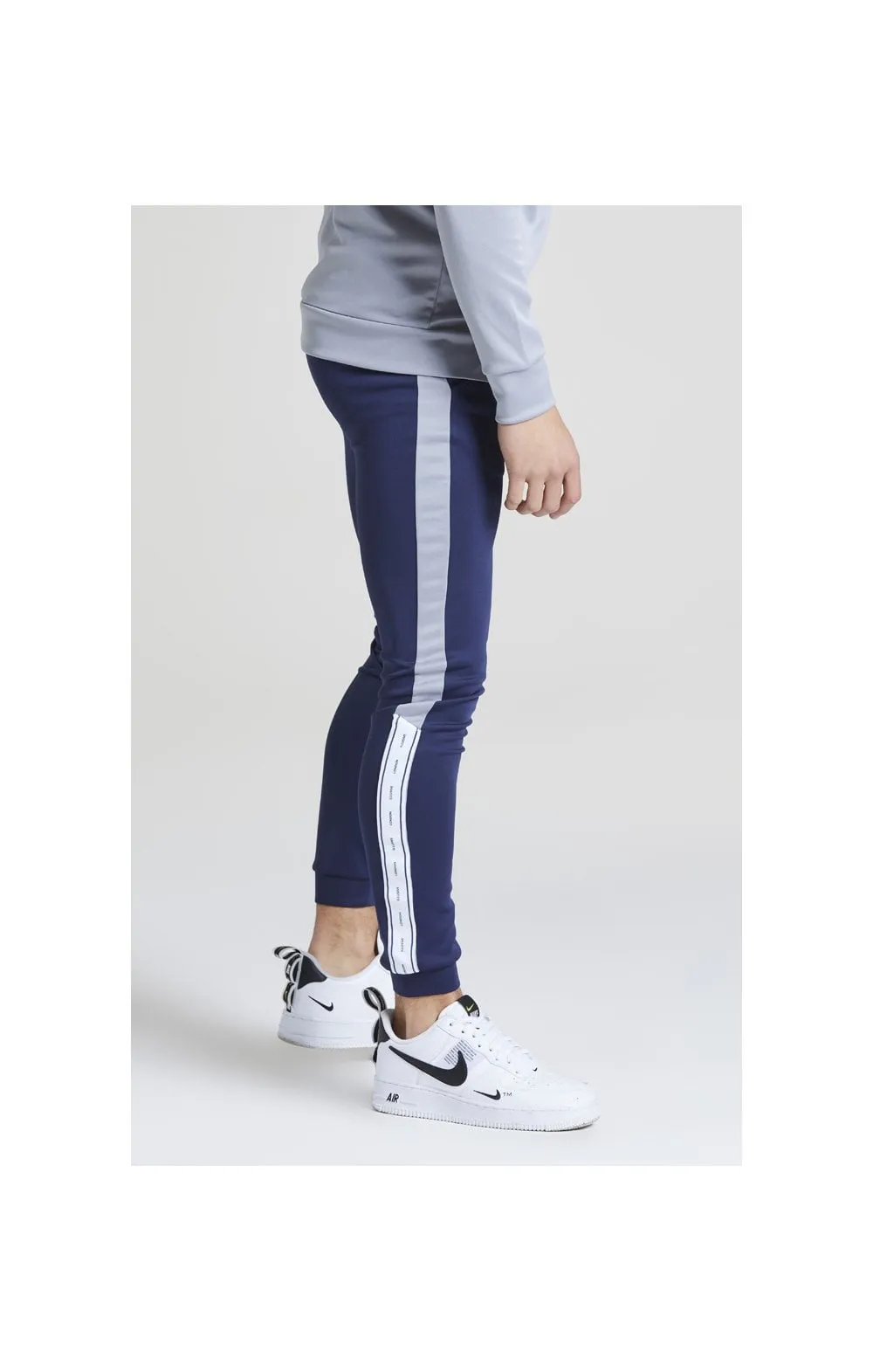 Illusive London Taped Joggers - Navy & Grey sold by Siksilk product image thumbnail 2