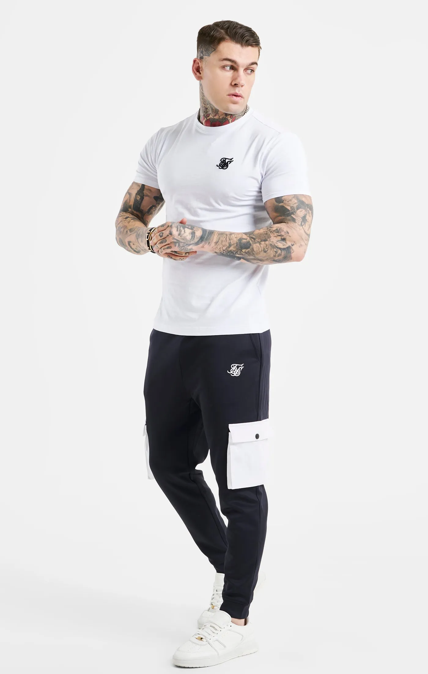 Navy Cargo Jogger sold by Siksilk product image thumbnail 3