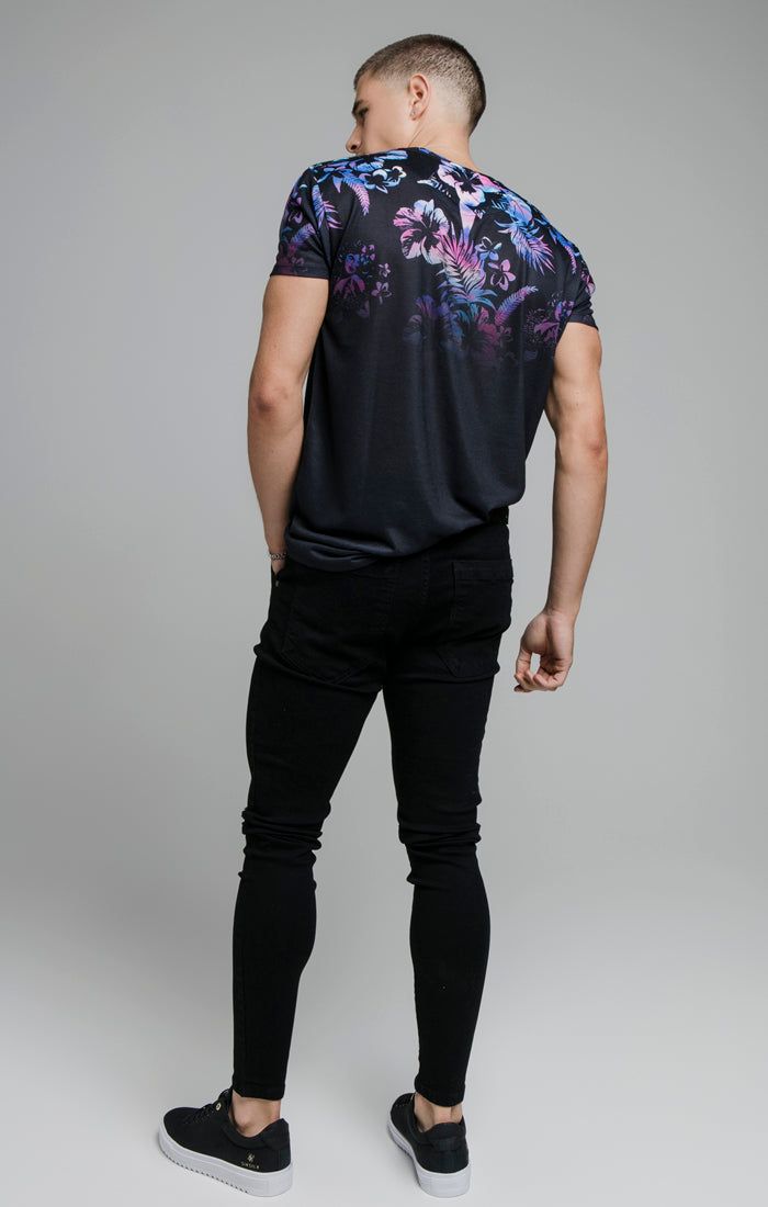 SikSilk Raw Hem Burst Knee Denims - Black sold by Siksilk product image thumbnail 7