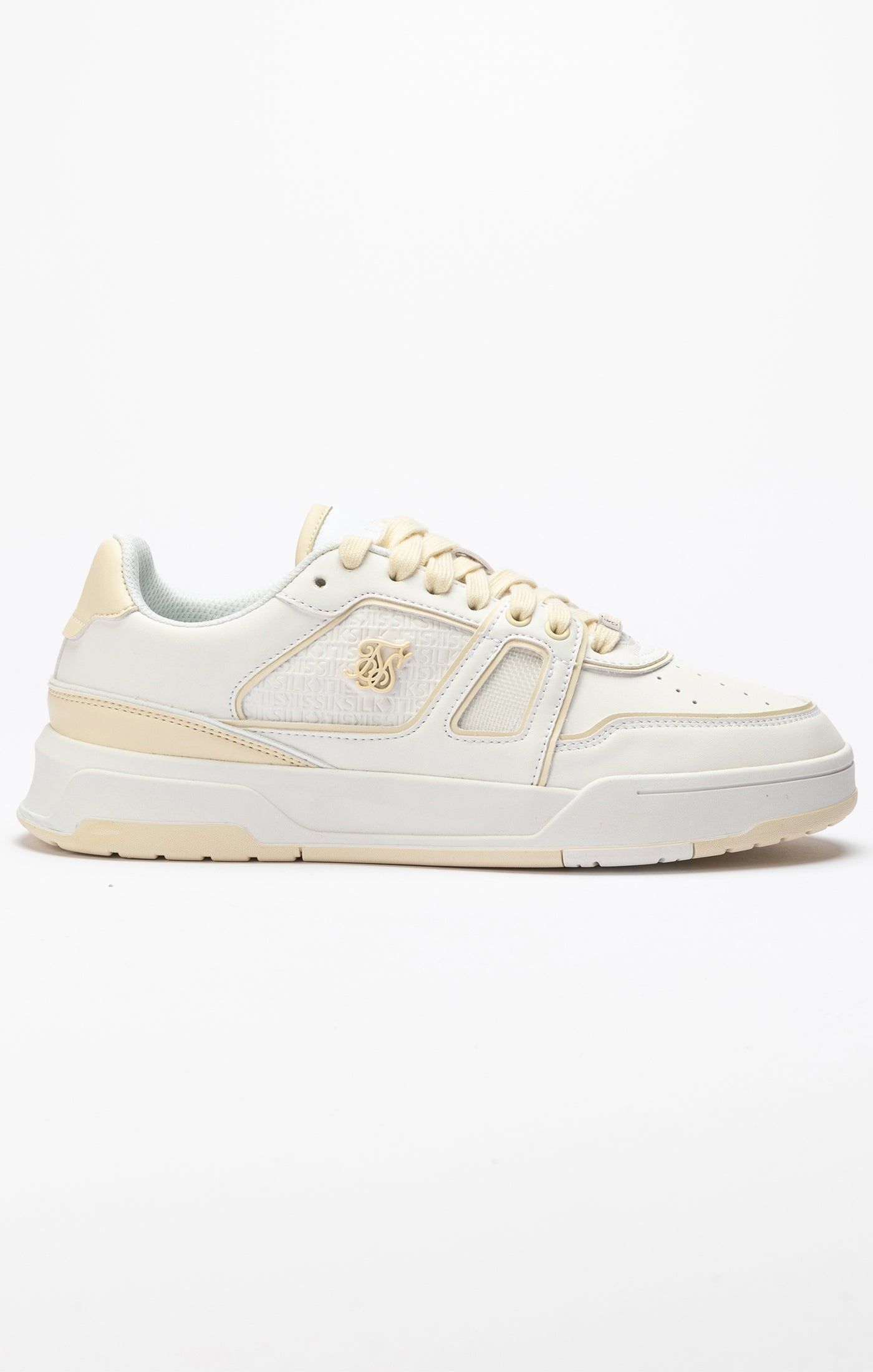 Ecru Low Top Court Trainer sold by Siksilk