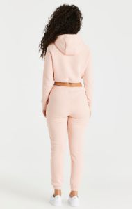 Pink Essential Cropped Hoodie sold by Siksilk