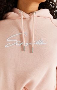 Pink Essential Cropped Hoodie sold by Siksilk
