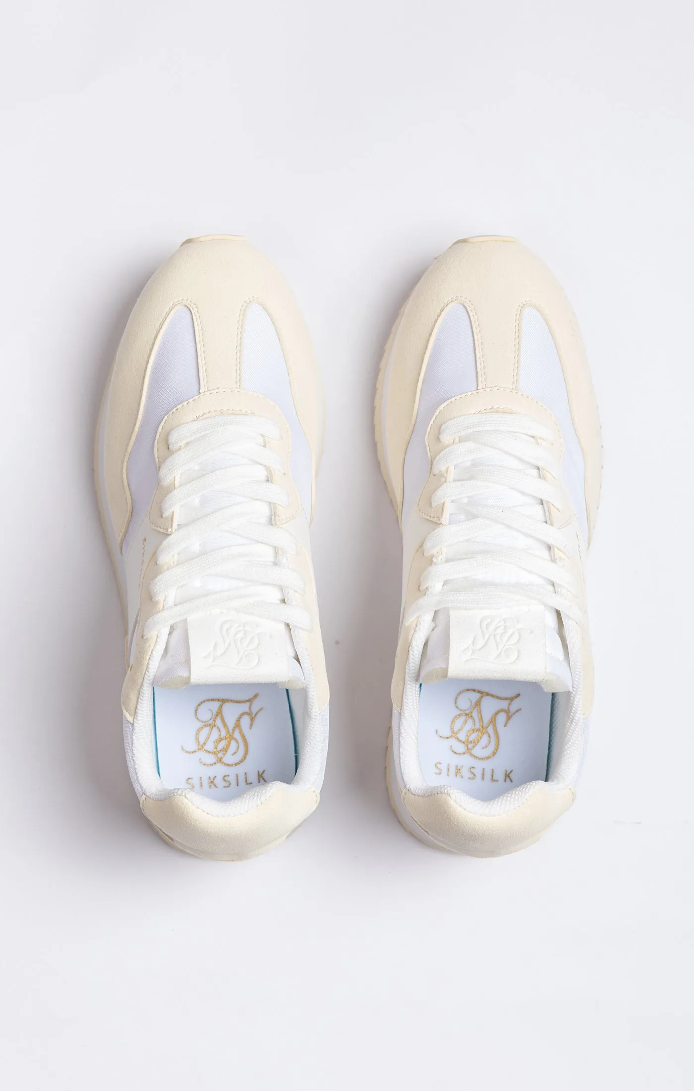 White Retro Running Trainer sold by Siksilk product image thumbnail 5