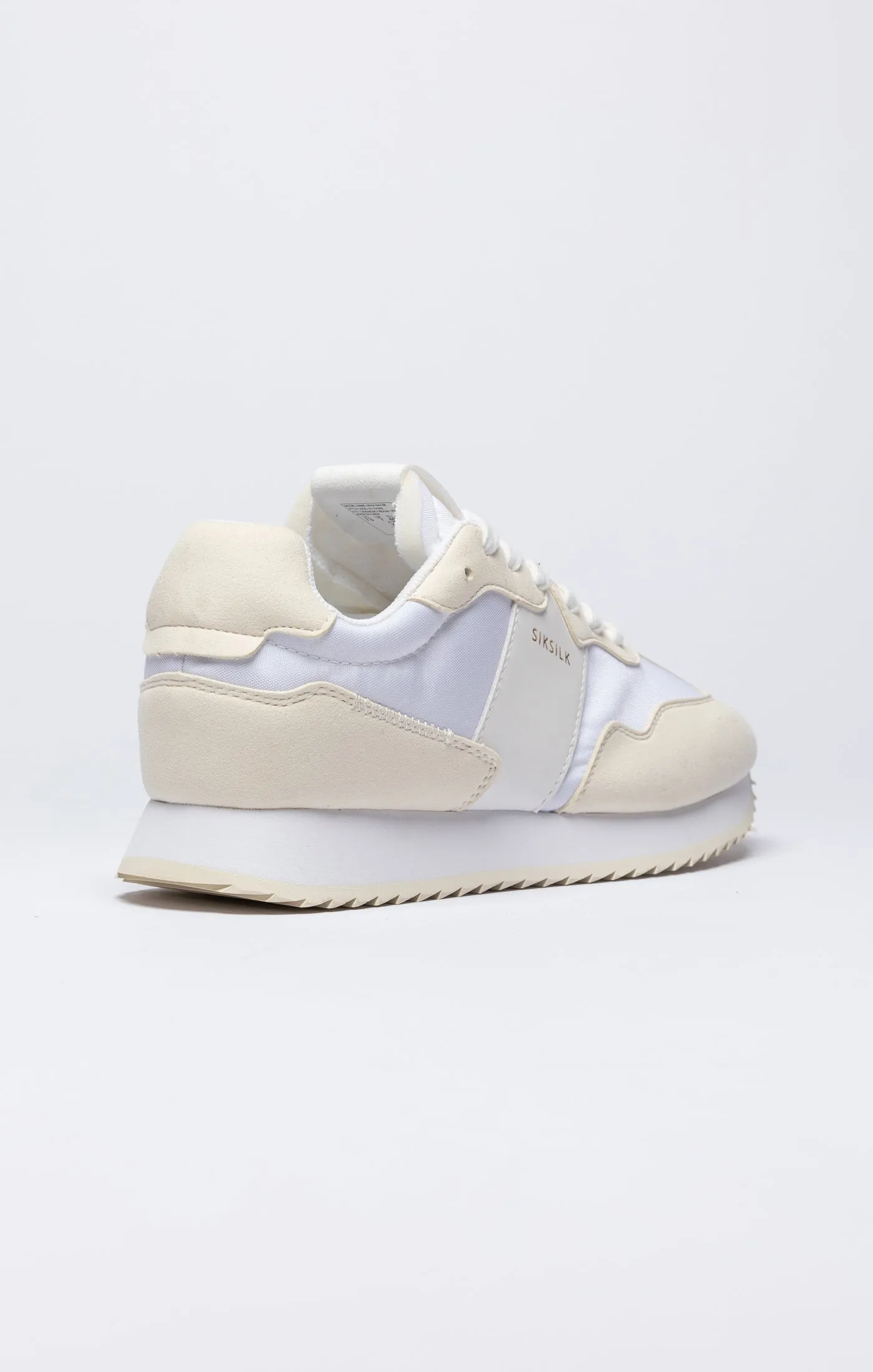 White Retro Running Trainer sold by Siksilk product image thumbnail 2