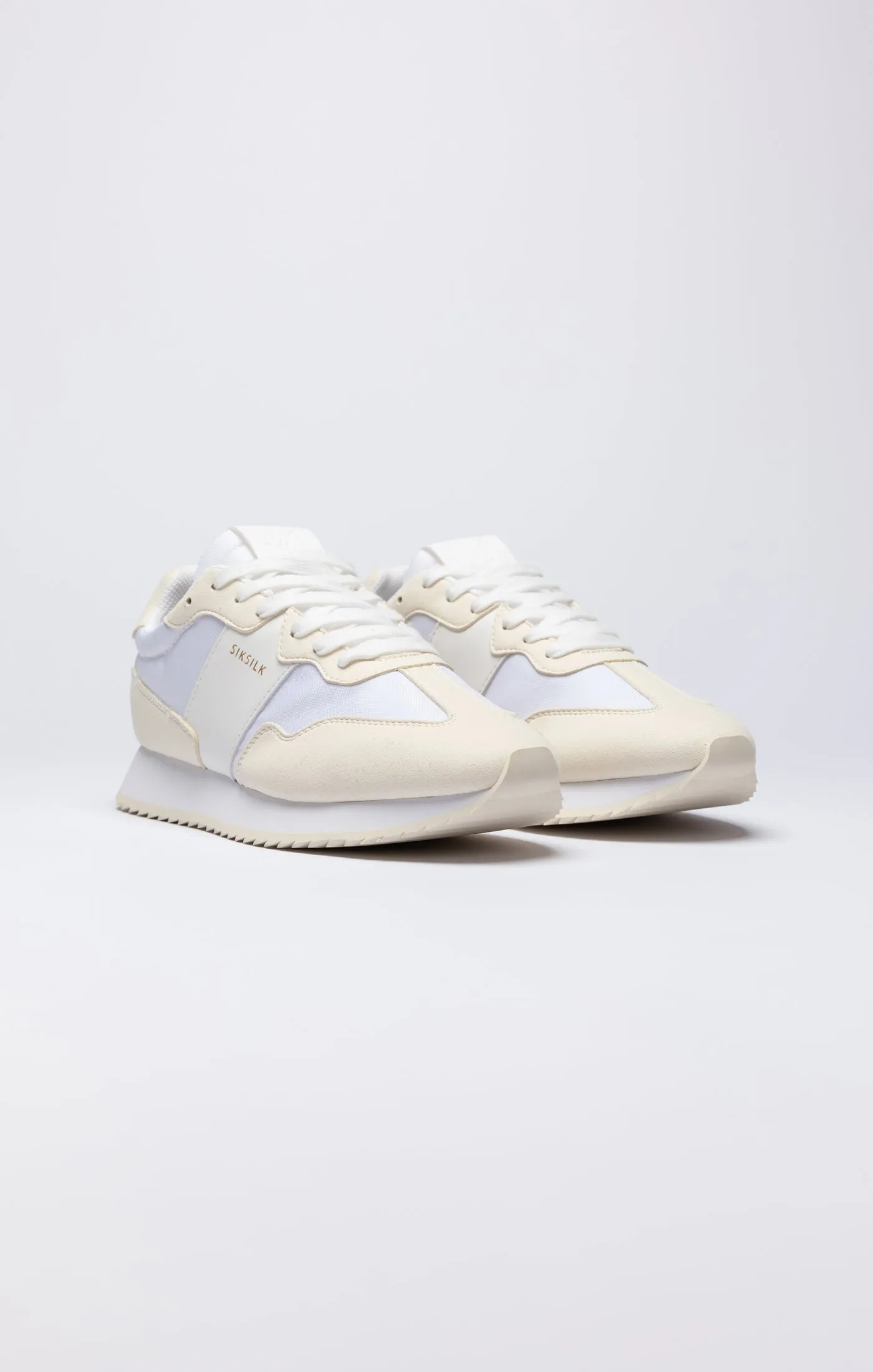 White Retro Running Trainer sold by Siksilk product image thumbnail 4