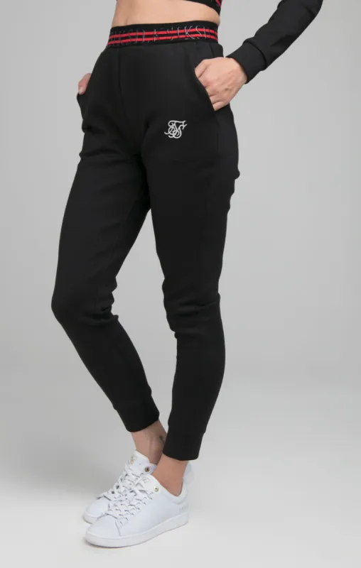 SikSilk Exhibit Pro Track Pants - Black sold by Siksilk