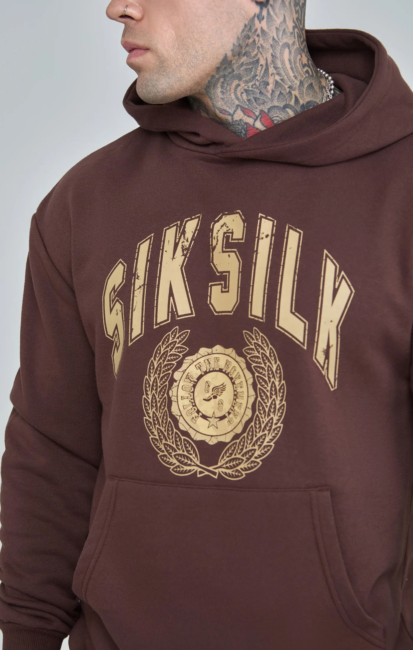 Oversized Varsity Logo Hoodie sold by Siksilk product image thumbnail 3