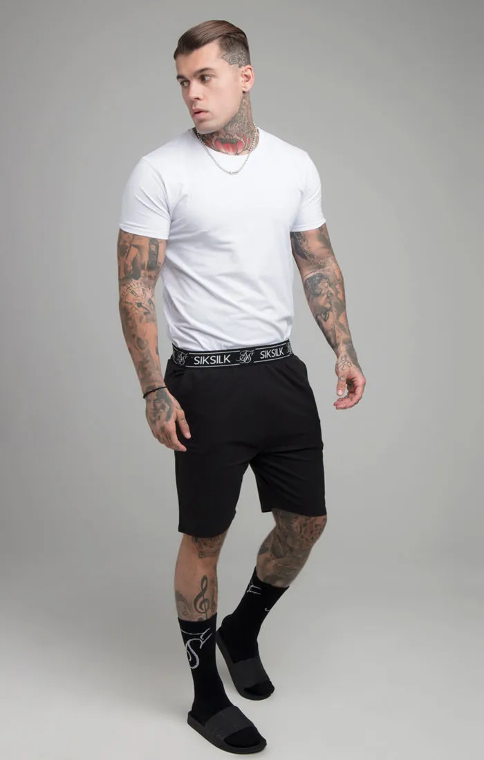Black Lounge Jersey Short sold by Siksilk