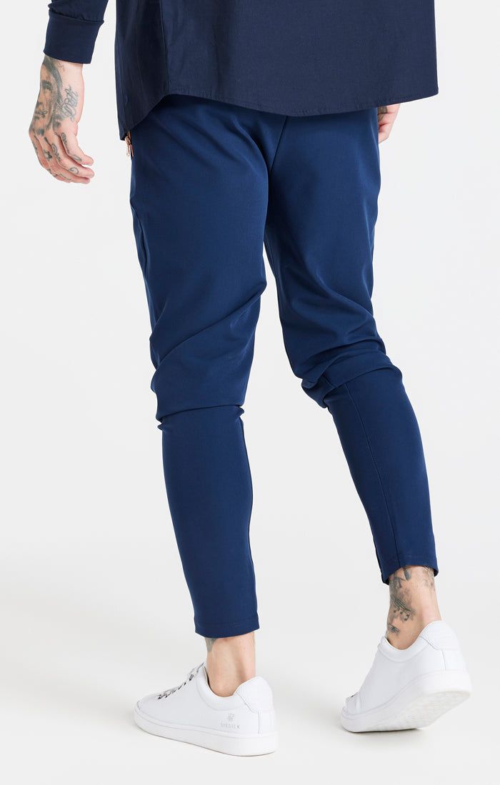 Navy Fitted Pleat Pant sold by Siksilk product image thumbnail 3
