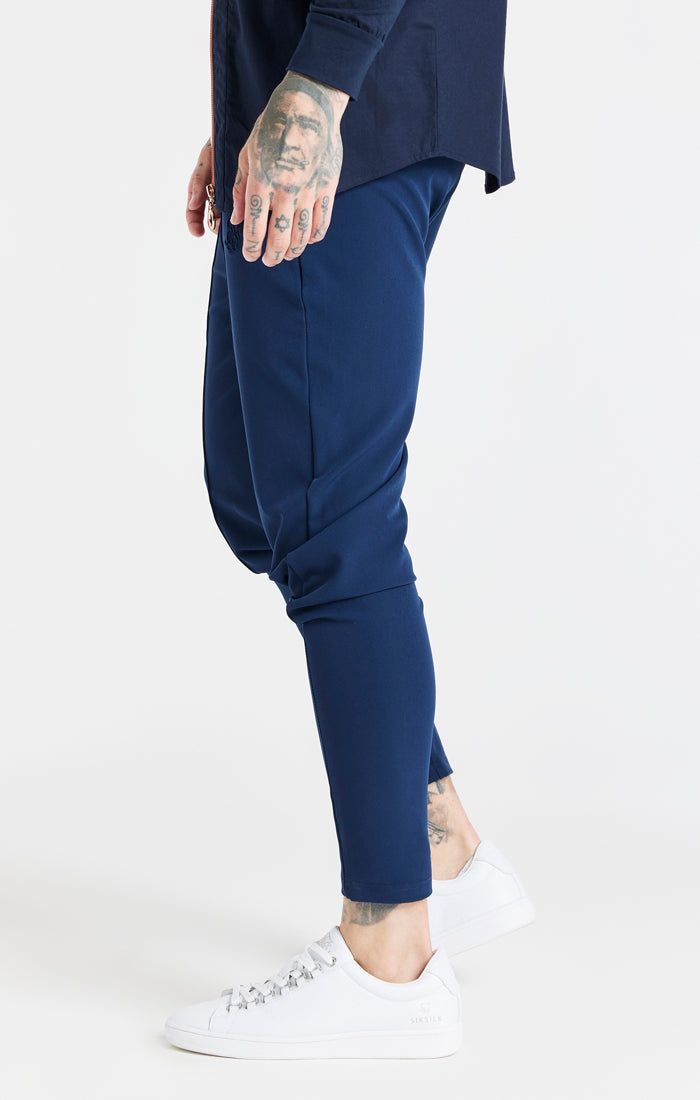 Navy Fitted Pleat Pant sold by Siksilk product image thumbnail 2