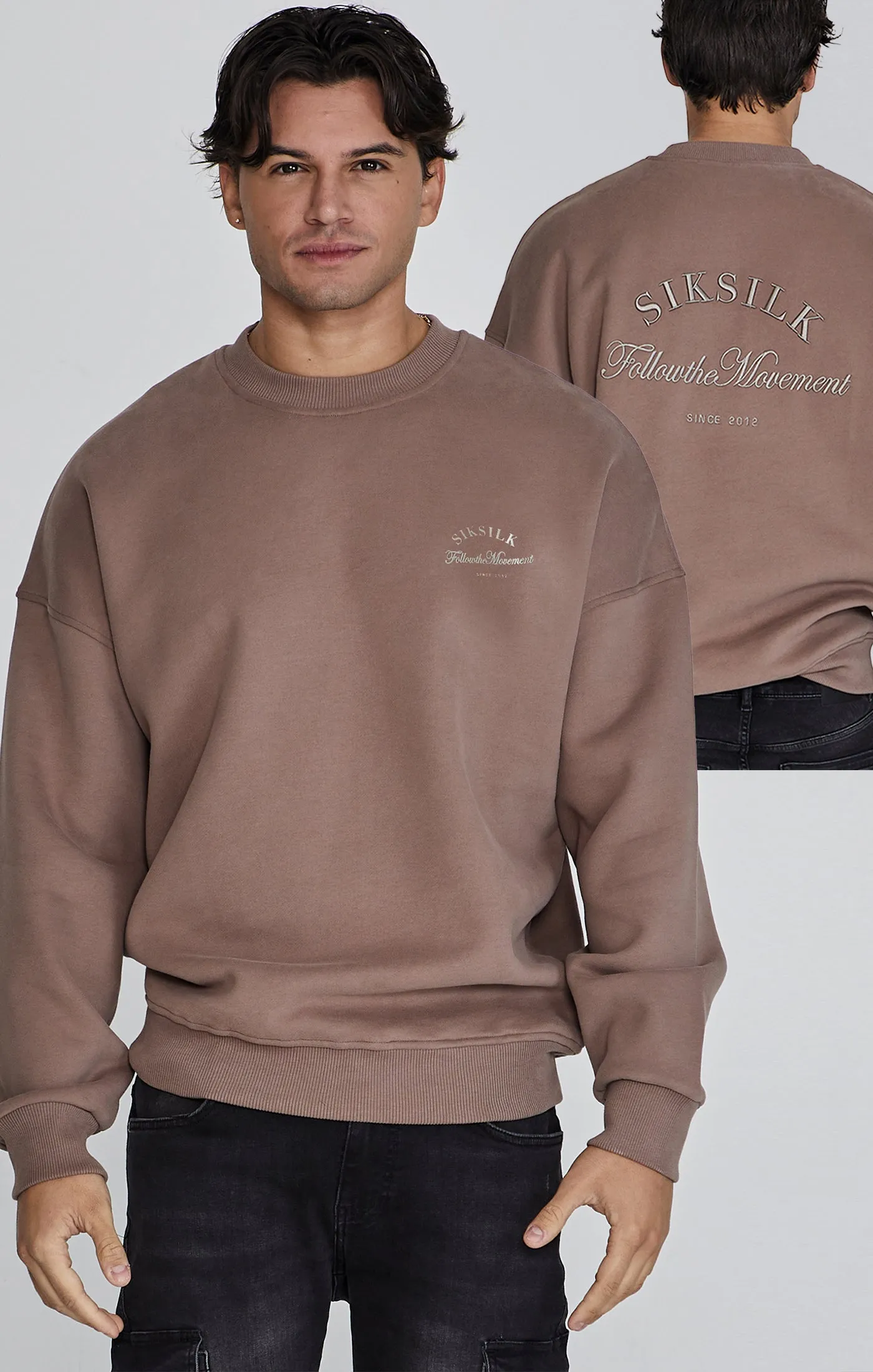 Brown Graphic Sweater sold by Siksilk