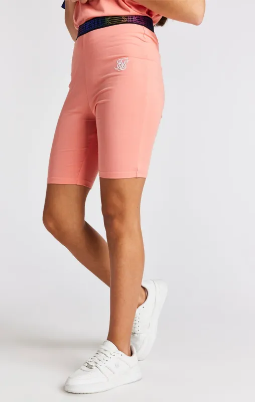 Girls Coral Runner Tape Cycle Short sold by Siksilk
