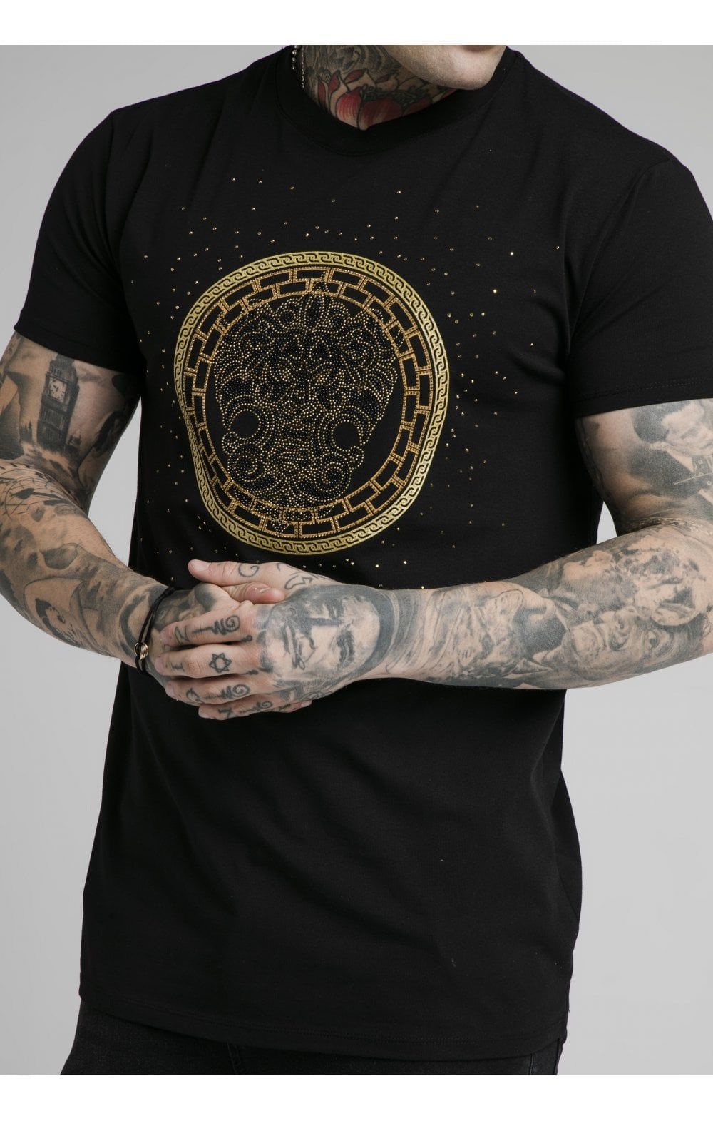 SikSilk Rhinestone Lion Tee - Black sold by Siksilk product image thumbnail 2