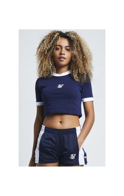 SikSilk Ringer Crop Tee – Eclipse sold by Siksilk