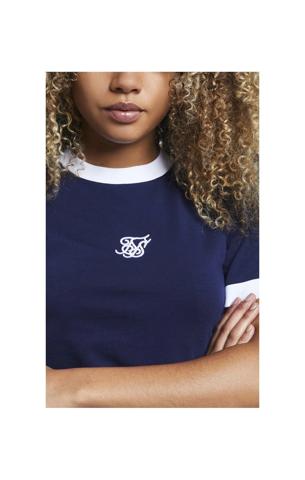 SikSilk Ringer Crop Tee – Eclipse sold by Siksilk product image thumbnail 2