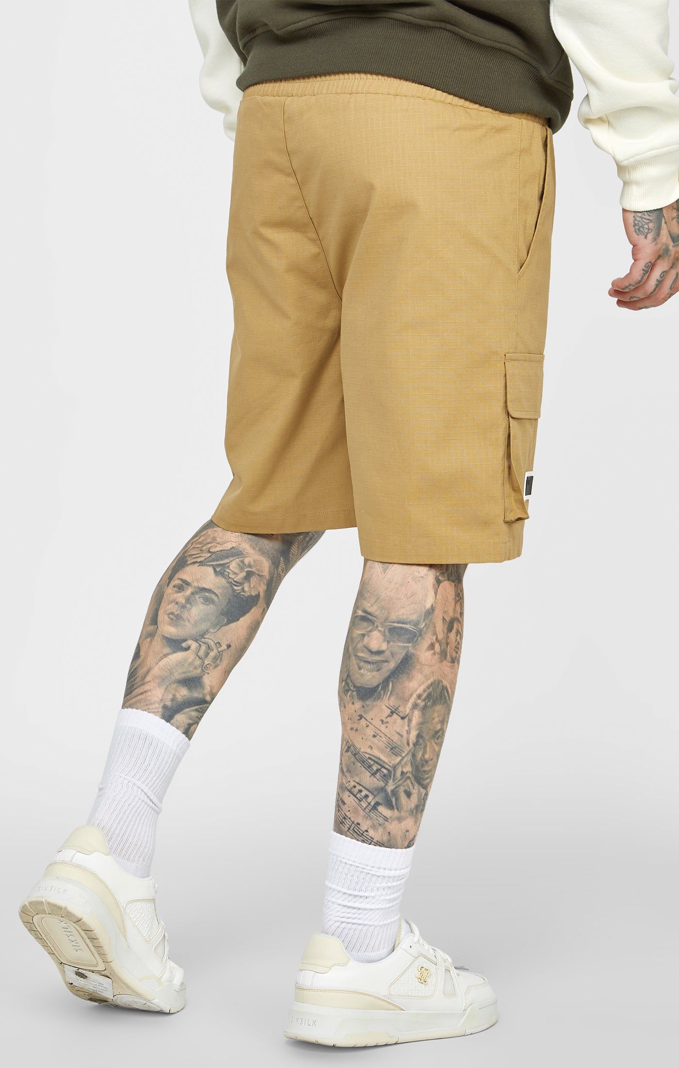 Tan Ripstop Cargo Short sold by Siksilk product image thumbnail 4