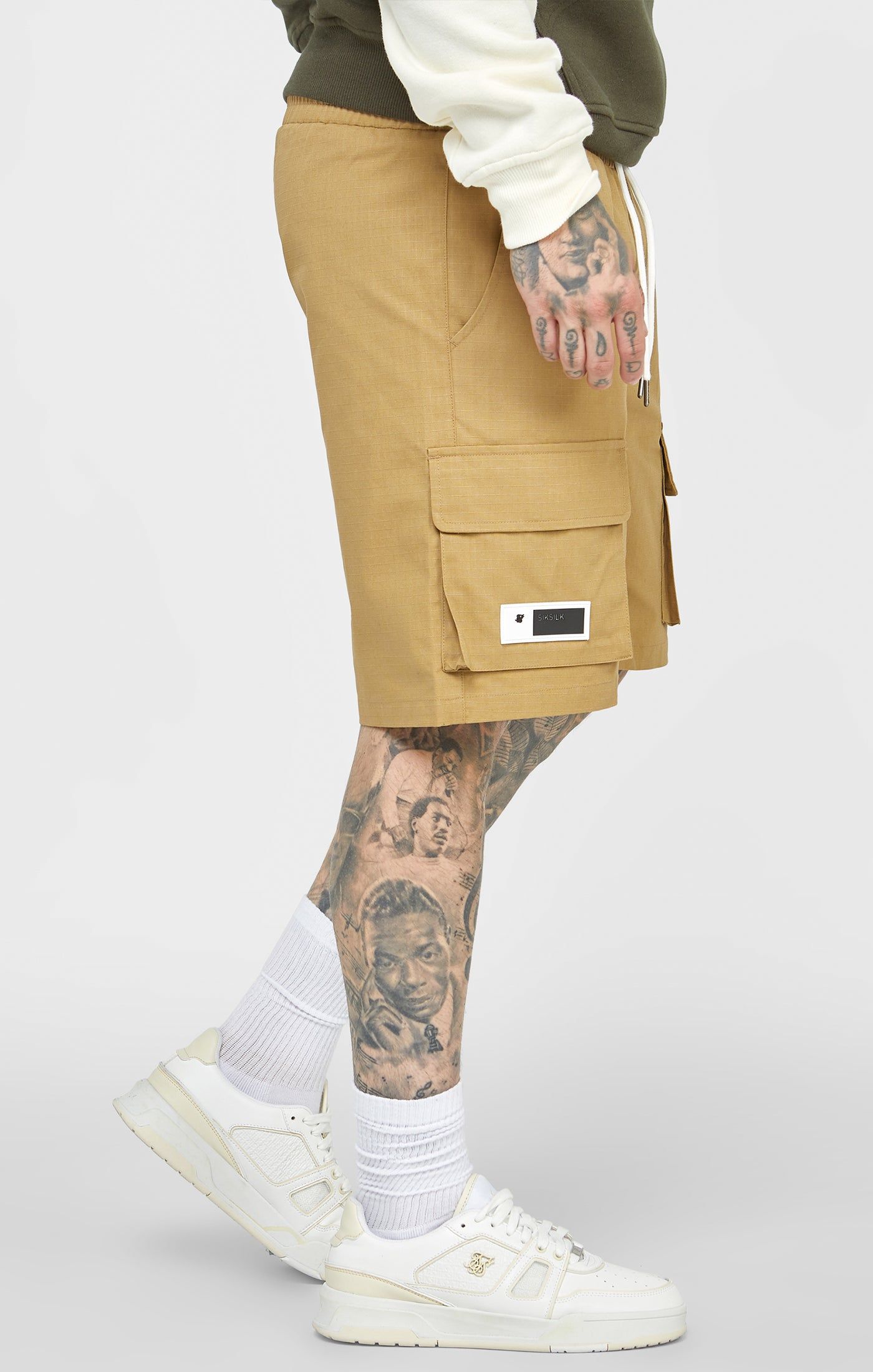Tan Ripstop Cargo Short sold by Siksilk product image thumbnail 2