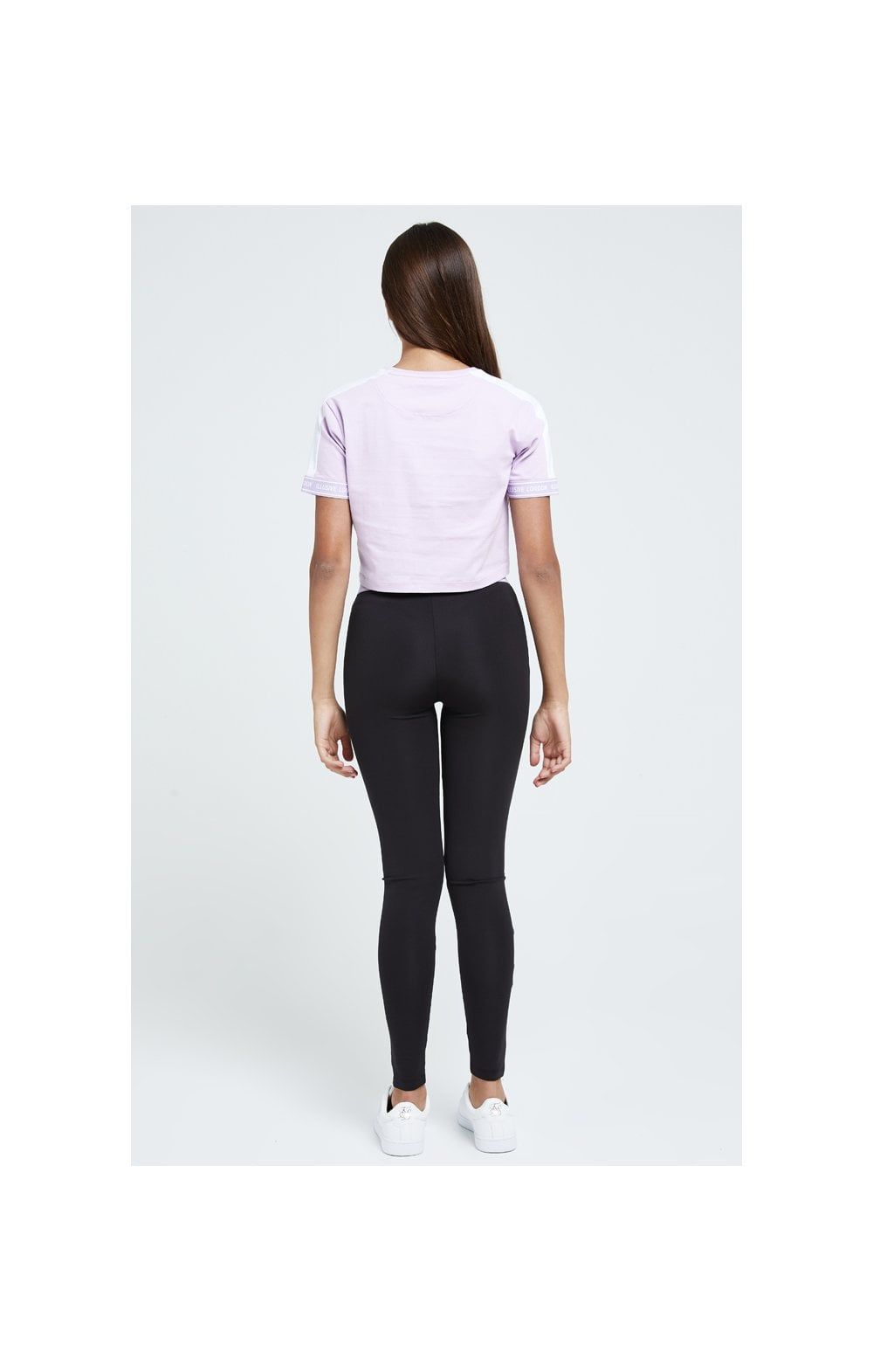 Illusive London Tape Cuff Crop Tee - Lilac sold by Siksilk product image thumbnail 5