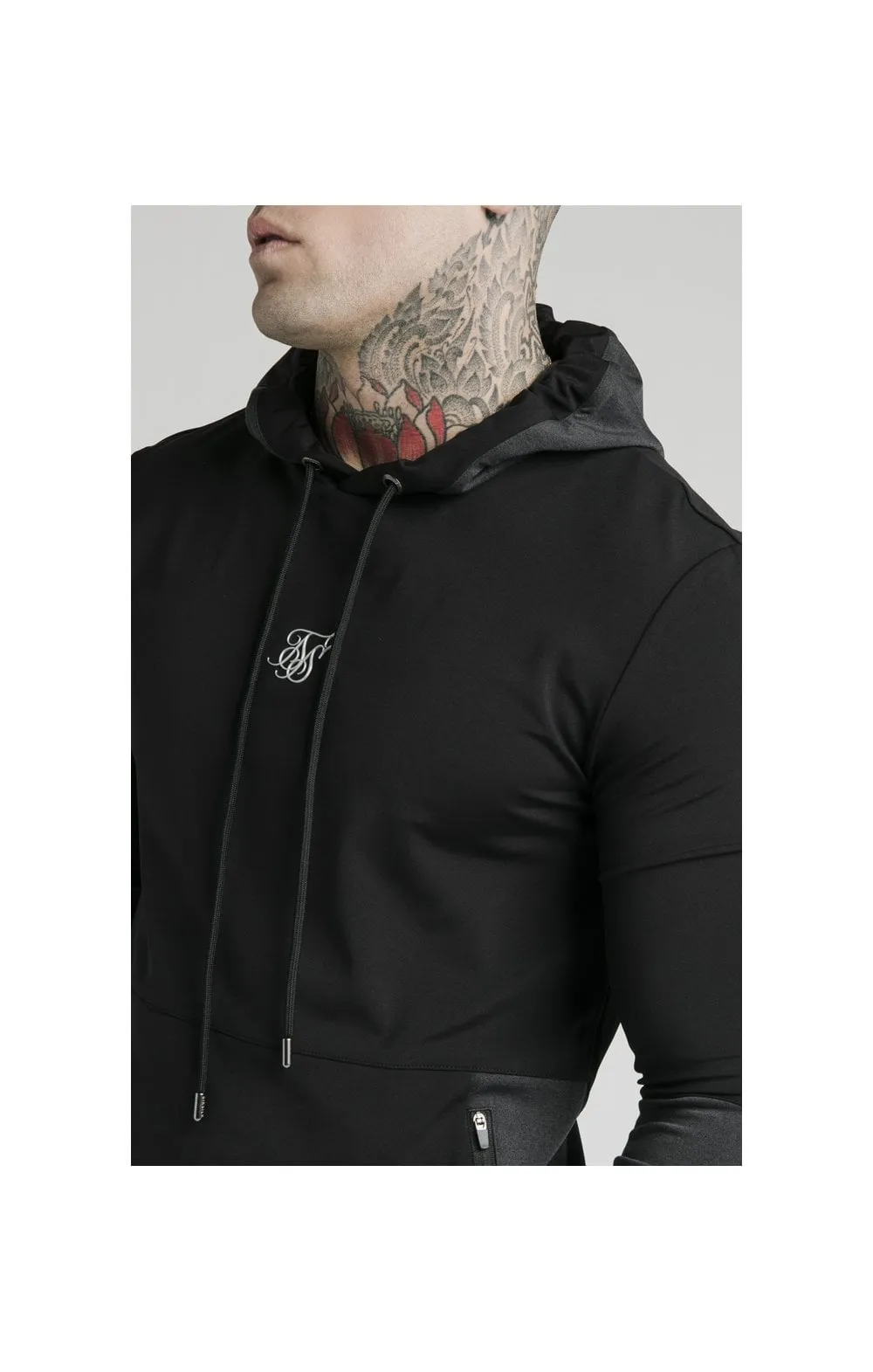 SikSilk Advanced Tech Overhead Hoodie - Black sold by Siksilk product image thumbnail 2