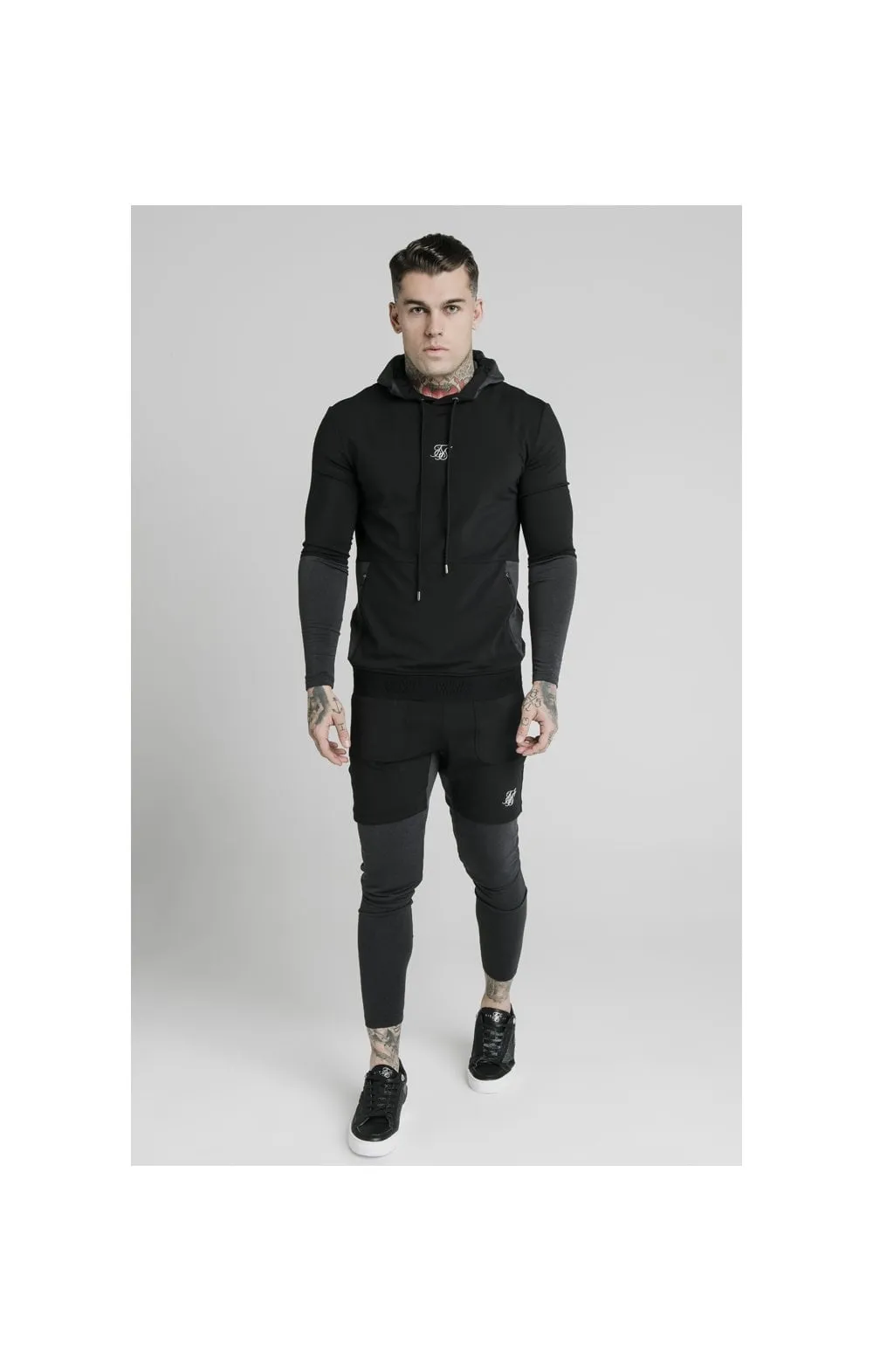 SikSilk Advanced Tech Overhead Hoodie - Black sold by Siksilk product image thumbnail 3