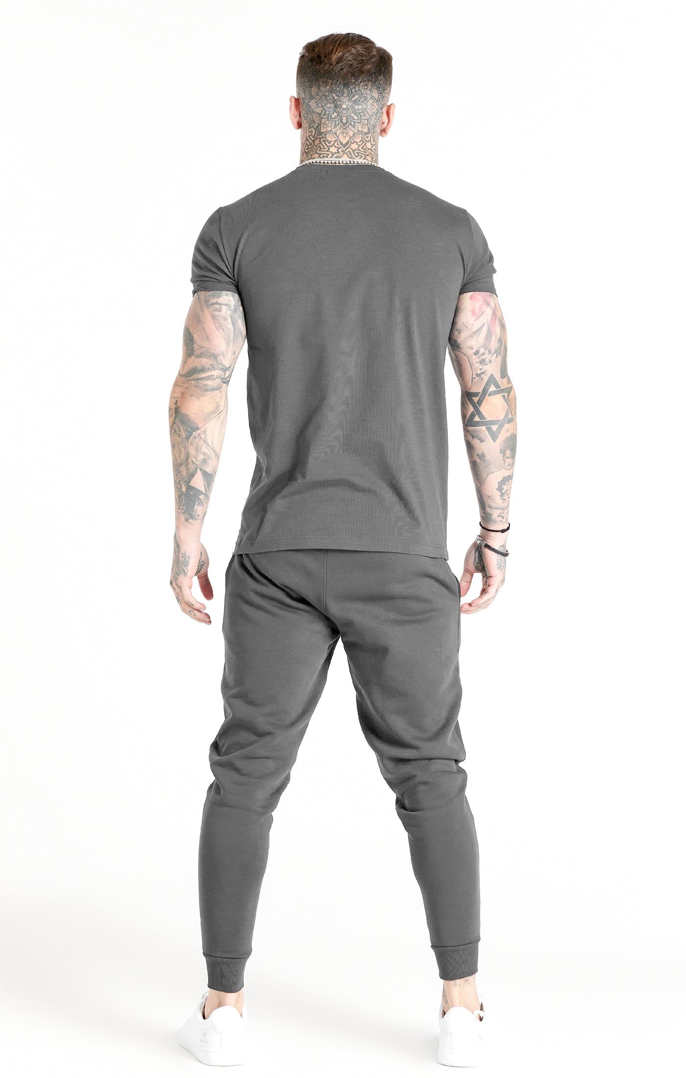 Grey Muscle Fit T-Shirt sold by Siksilk product image thumbnail 5
