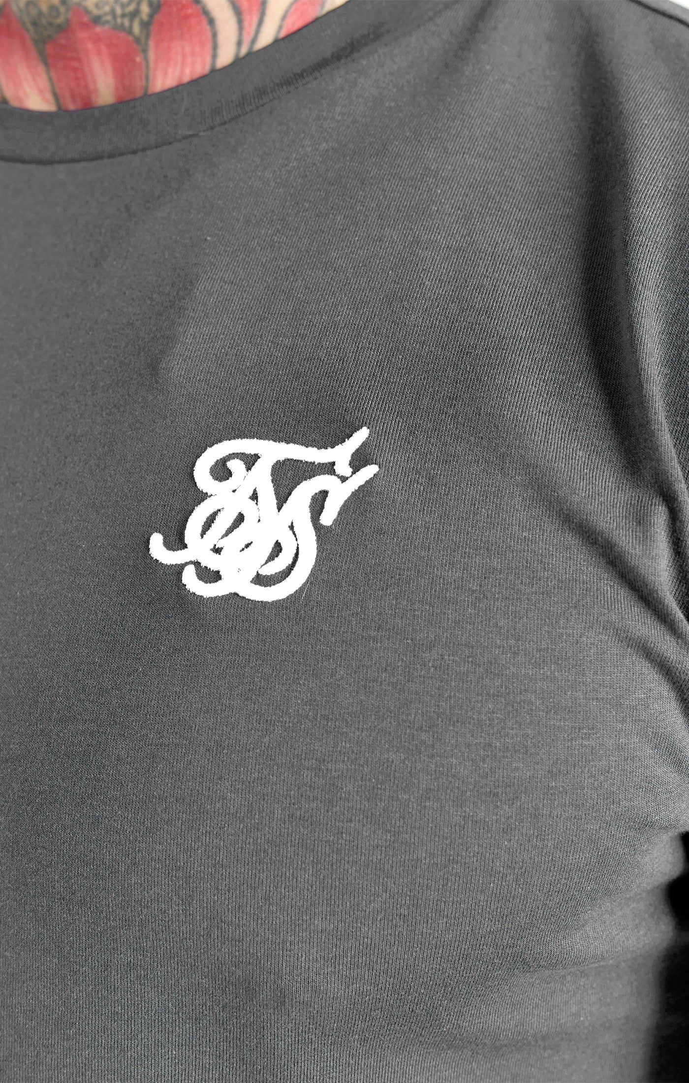 Grey Muscle Fit T-Shirt sold by Siksilk product image thumbnail 2