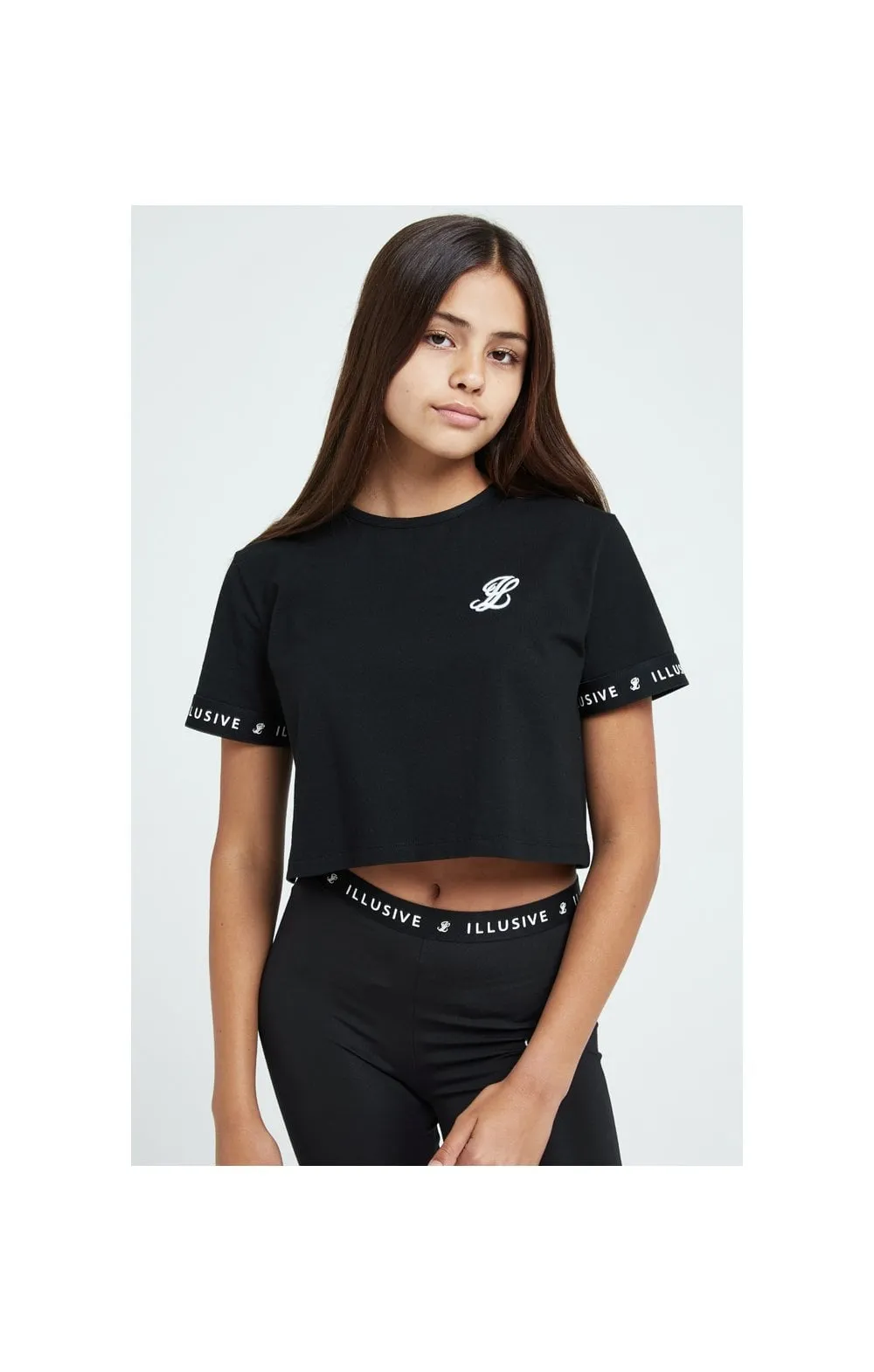 Illusive London Core Crop Tee - Black sold by Siksilk