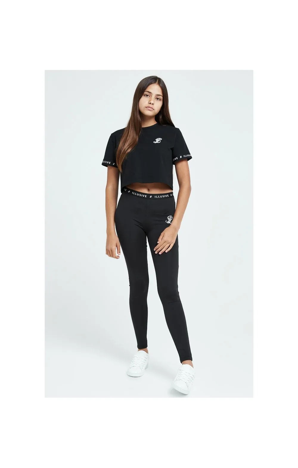 Illusive London Core Crop Tee - Black sold by Siksilk product image thumbnail 5