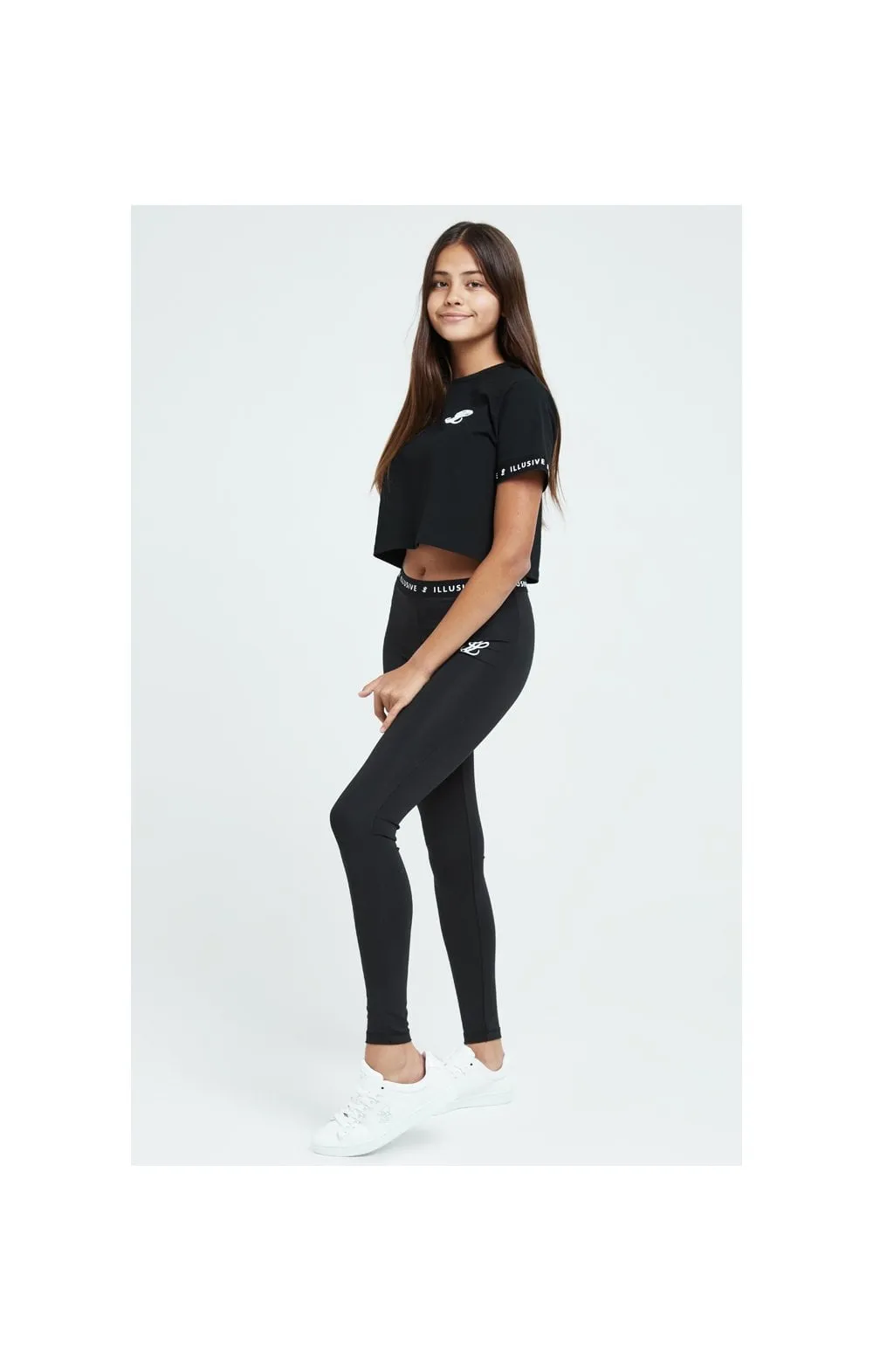 Illusive London Core Crop Tee - Black sold by Siksilk product image thumbnail 3