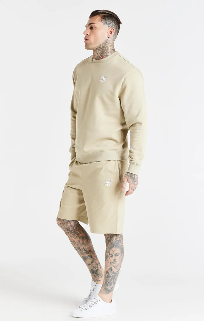 Beige Essential Crew Sweatshirt sold by Siksilk product image thumbnail 4