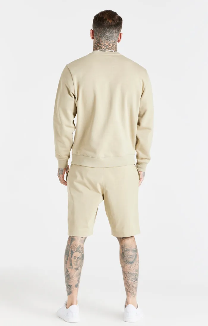 Beige Essential Crew Sweatshirt sold by Siksilk product image thumbnail 5