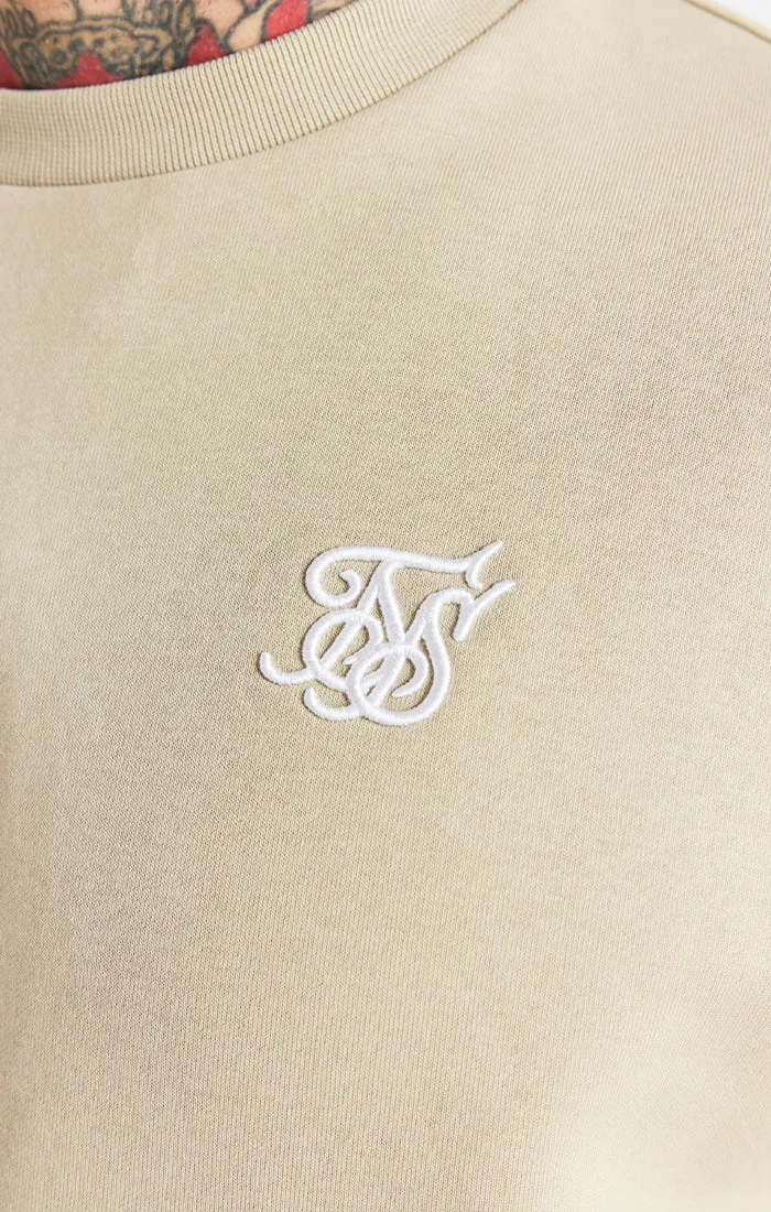 Beige Essential Crew Sweatshirt sold by Siksilk product image thumbnail 2