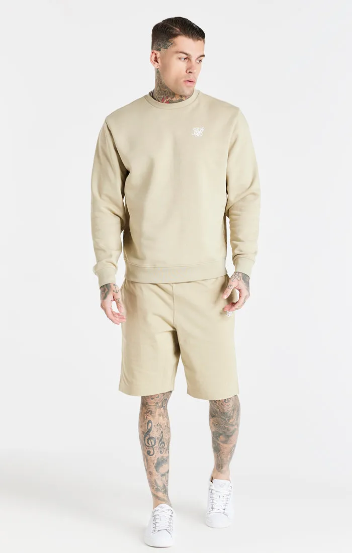 Beige Essential Crew Sweatshirt sold by Siksilk product image thumbnail 3