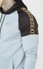 Grey Sports Panelled Overhead Hoodie sold by Siksilk