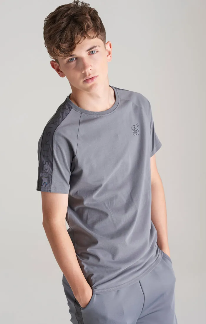 Boys Grey Taped Raglan T-Shirt sold by Siksilk product image thumbnail 2