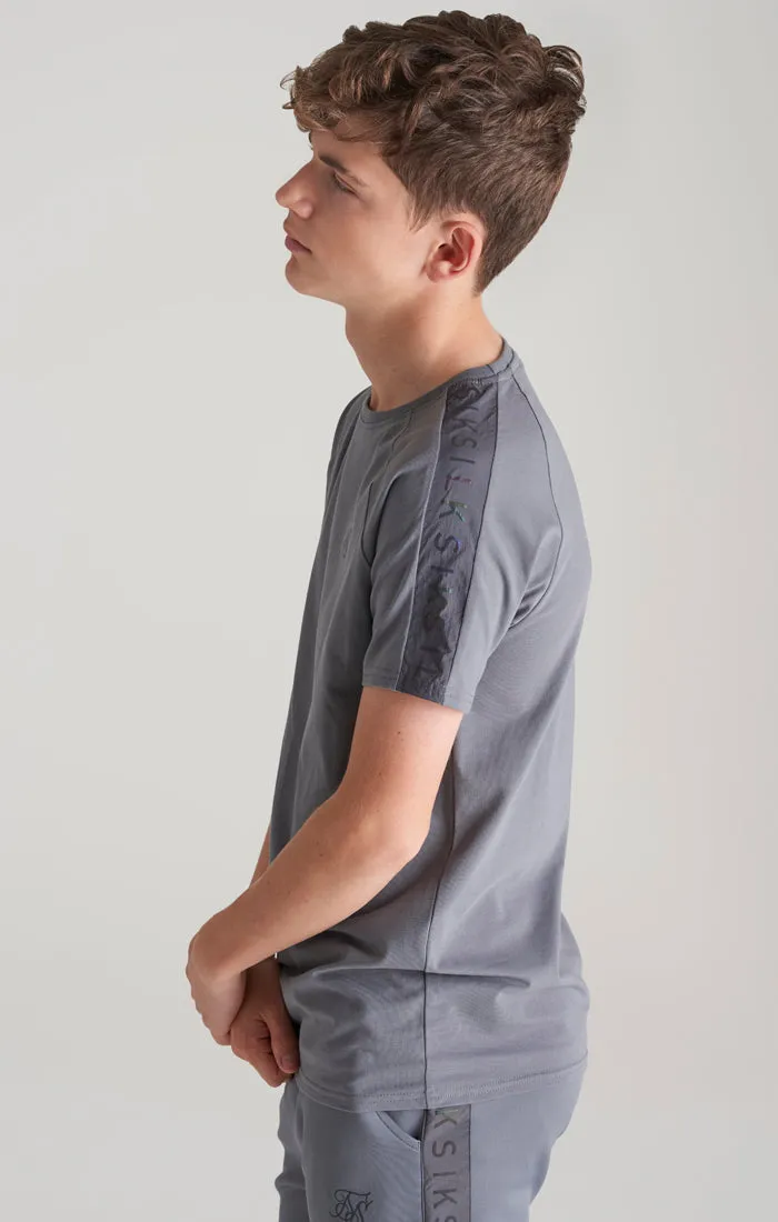 Boys Grey Taped Raglan T-Shirt sold by Siksilk product image thumbnail 3