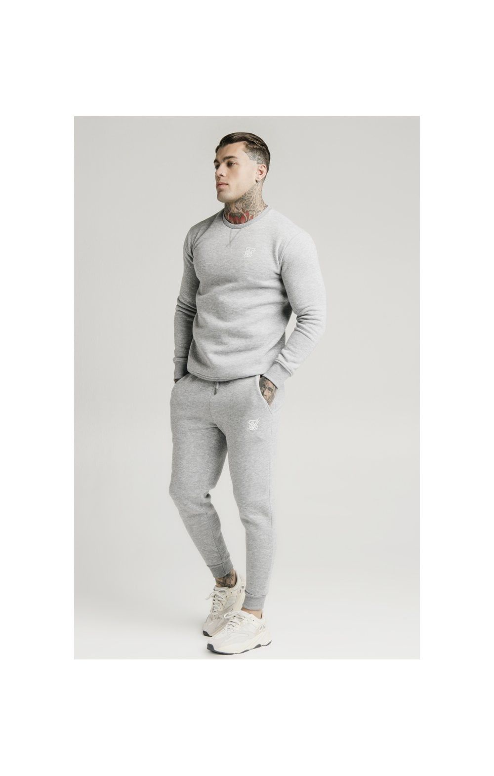 Grey Muscle Fit Jogger sold by Siksilk product image thumbnail 2