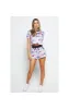 SikSilk Marble Tie Dye Crop Tee - White sold by Siksilk