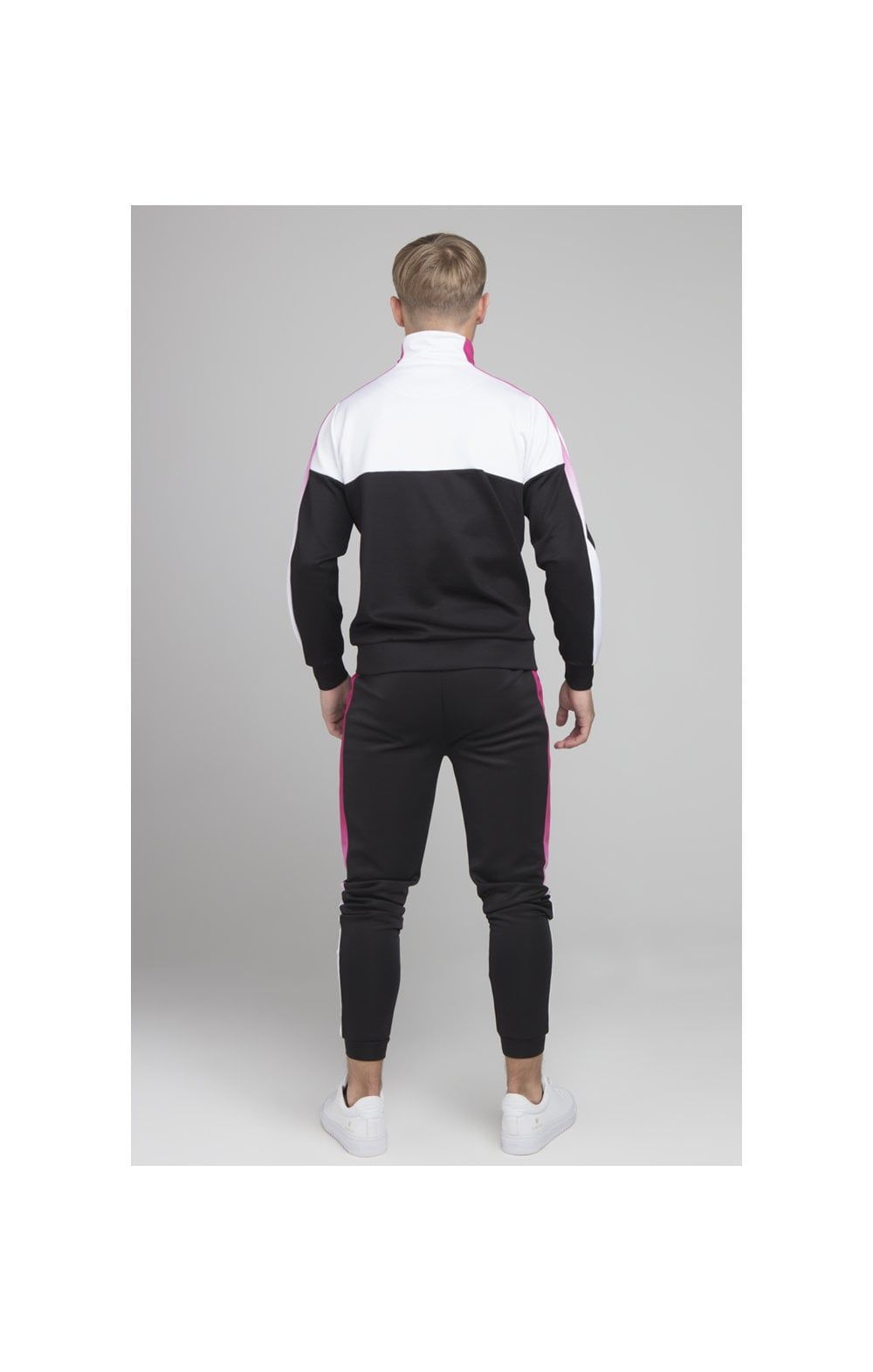 Illusive London Fade Panel Funnel Neck - White sold by Siksilk product image thumbnail 6